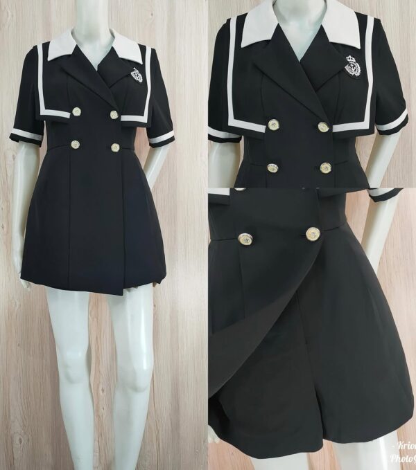 Vero Moda Nautical Contrast Romper - Image 2