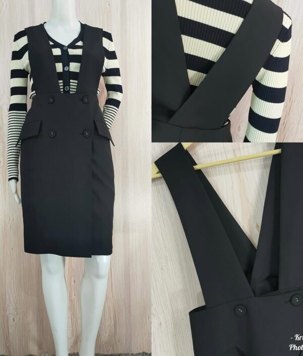 HQ Double-Breasted Jumper Dress - Image 2