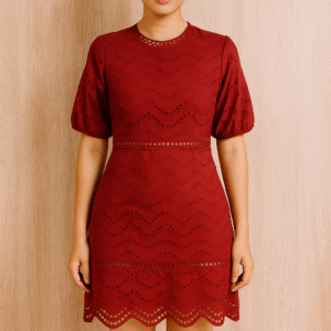 Zimmermann Scallop Lace Puff Dress