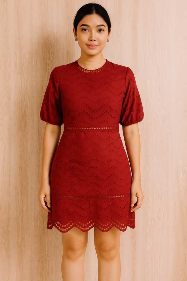 Zimmermann Scallop Lace Puff Dress