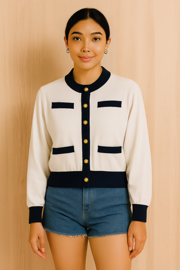 Chanel Ivory Knit Cardigan