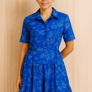 Sandro Floral Tiered Shirt Dress