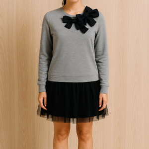 Valentino Bow-Appliqué Cotton Sweatshirt