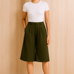 Tailored Wide-Leg Culottes