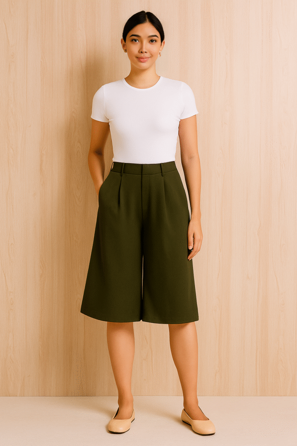 Tailored Wide-Leg Culottes