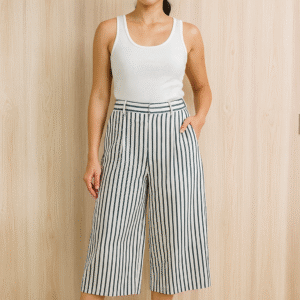 HQ Striped Culotte Pants