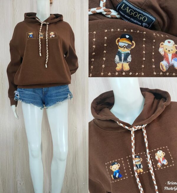 La go go Bear Graphic Hoodie - Image 2
