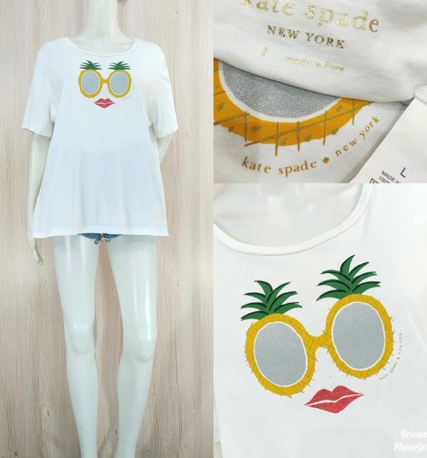 Kate Spade Pineapple Graphic Tee - Image 2