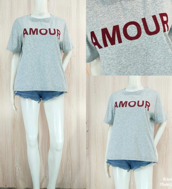 HQ Amour Slogan Tee - Image 2