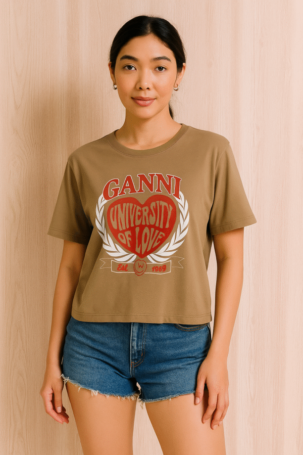Ganni Graphic Cotton Tee