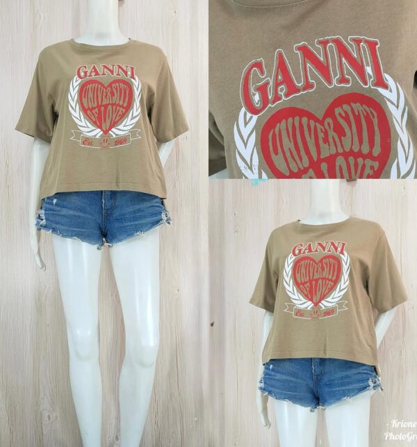 Ganni Graphic Cotton Tee - Image 2