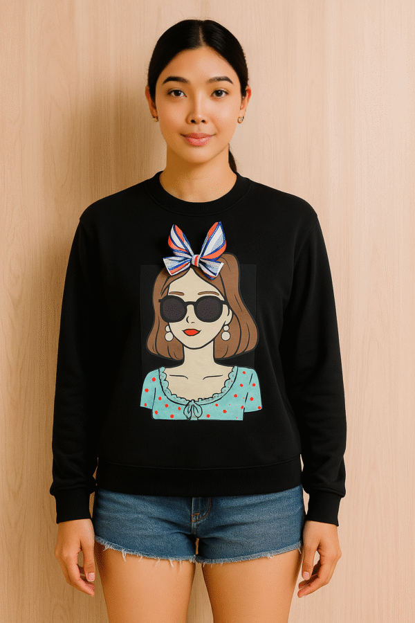 Graphic Cotton Pullover Sweatshirt