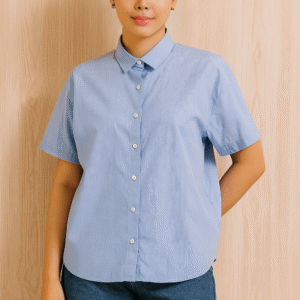 Muji Short‑Sleeve Poplin Shirt