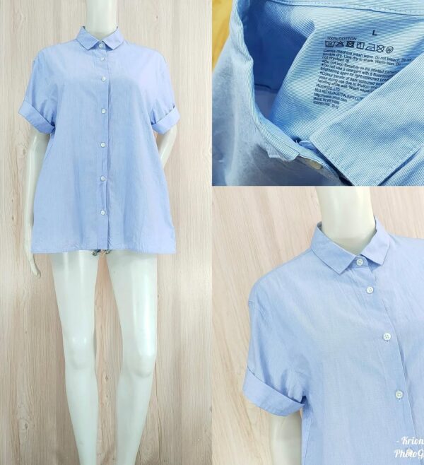Muji Short‑Sleeve Poplin Shirt - Image 2