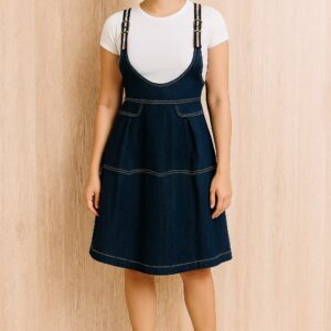 Denim Pinafore Dress