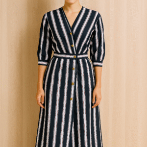 Sandro Striped Midi Dress