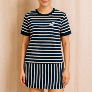 T W Striped Mini Dress