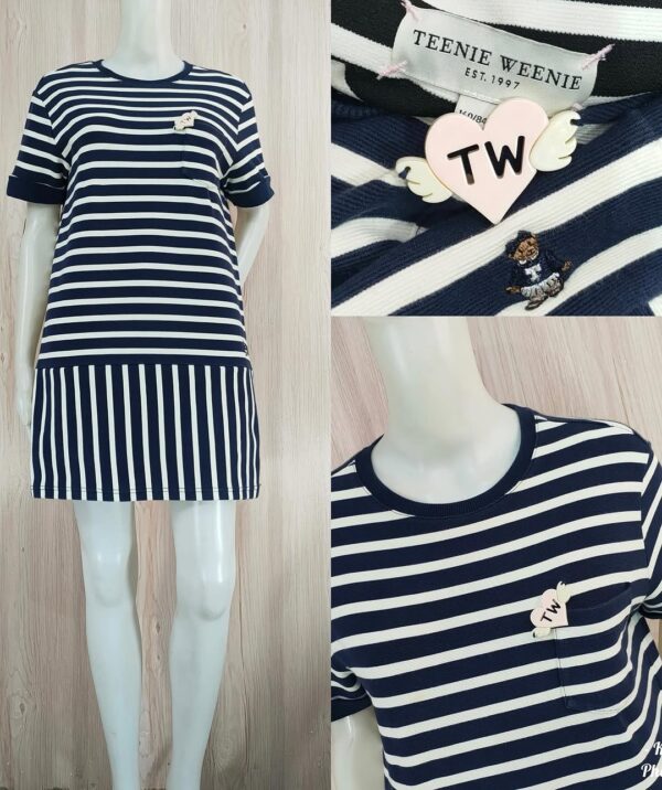 T W Striped Mini Dress - Image 2