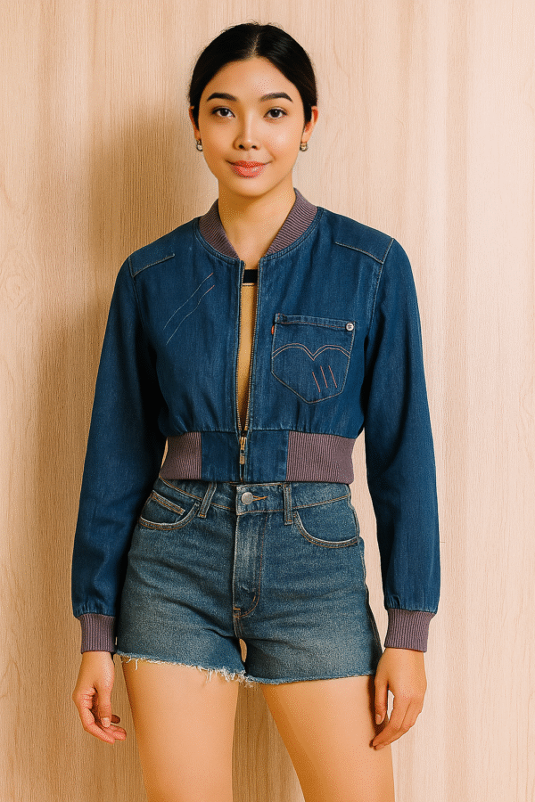 Levi’s Cropped Denim Bomber