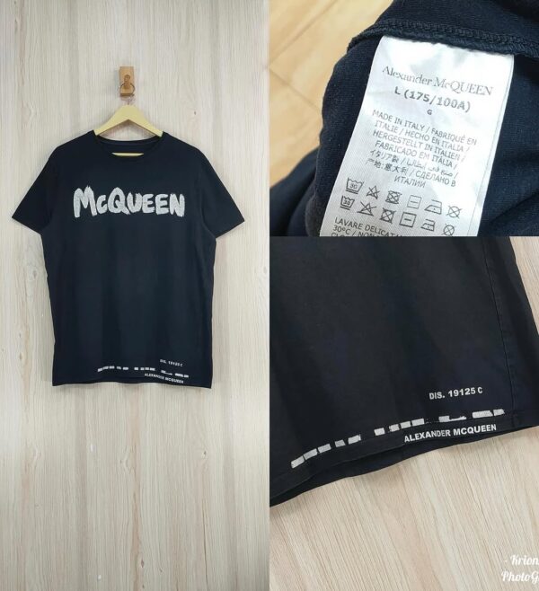 McQeen Logo Cotton Tee - Image 2