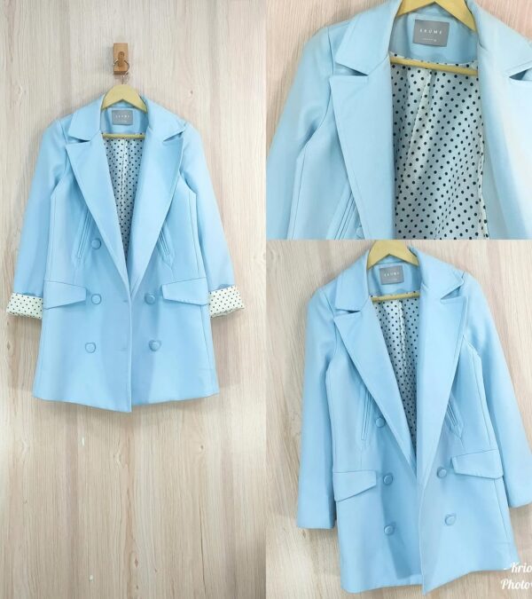 Double-Breasted Tailored Blazer - Image 2