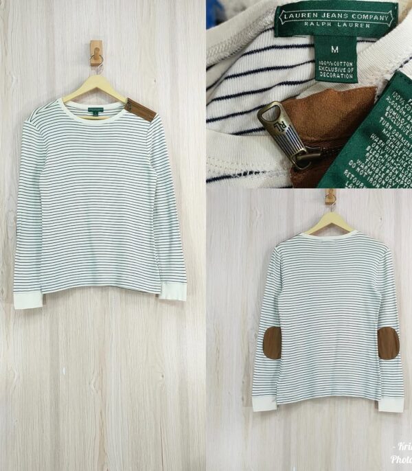 R L Striped Cotton Long-Sleeve Tee - Image 3