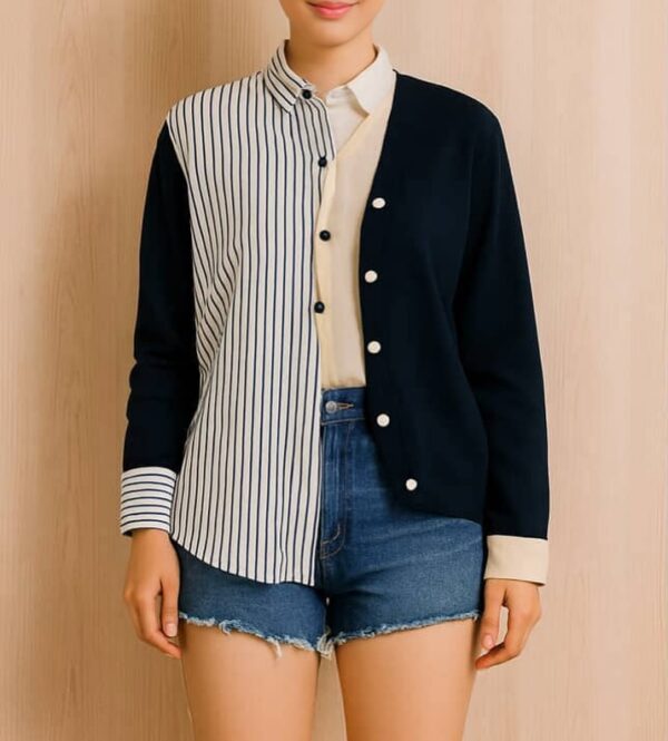 Sacai Hybrid Cardigan Shirt