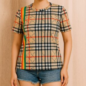 Burberry Check Print Tee