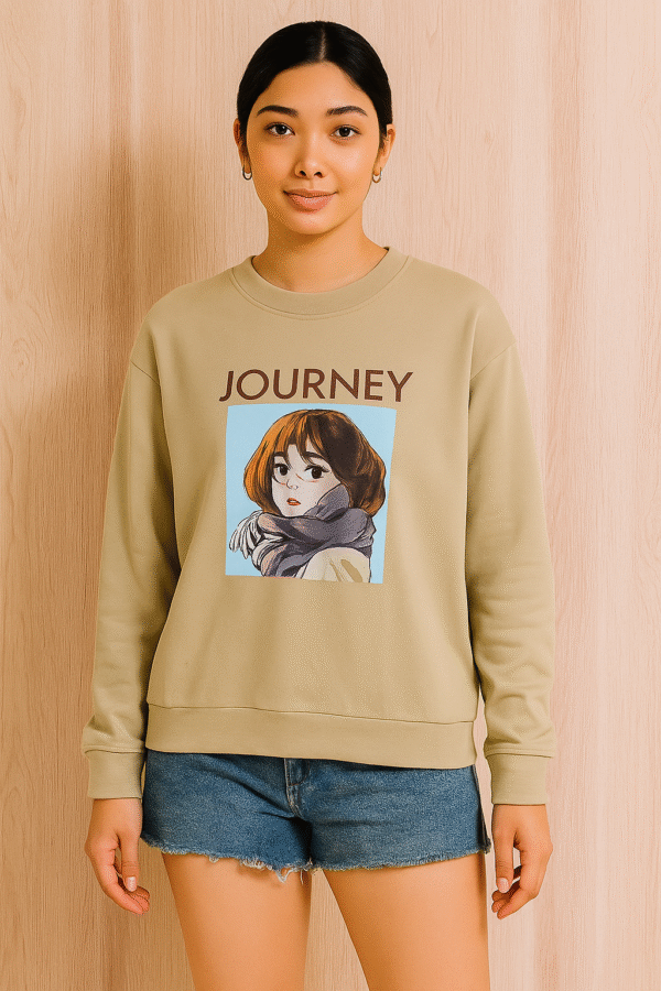 Graphic Cotton Pullover Sweatshirt