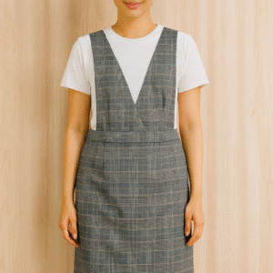 HQ Glen Check Jumper Dress